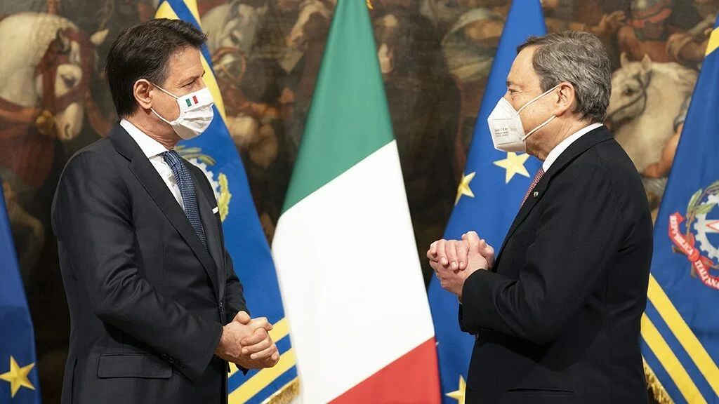 GIUSEPPE CONTE E MARIO DRAGHI