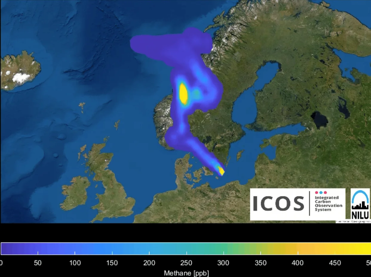 Nube metano Nord Stream